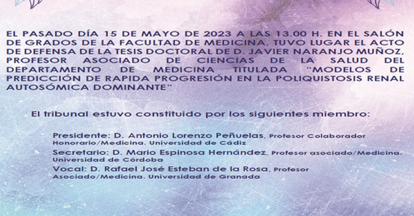 Defensa Tesis Doctoral de D. Javier Naranjo Muñoz
